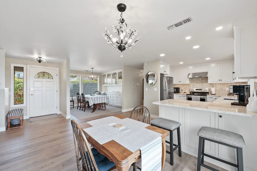 Wide open floorplan at Harris Beach Overlook, a Brookings Vacation Rental