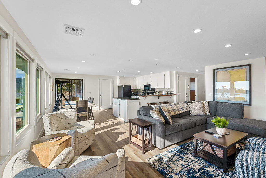 Living Room at the Whale Watcher Beach House - a Brookings Oregon Vacation Rental Home