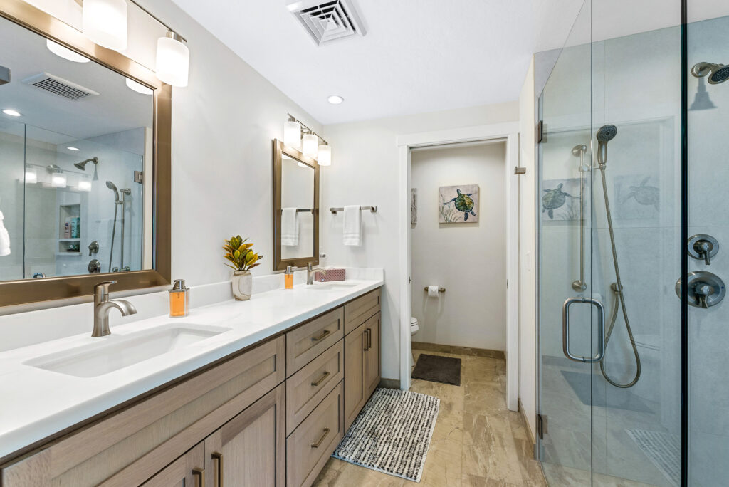 Bathroom in Whale Watcher Beach House - a Brookings Oregon Vacation Rental