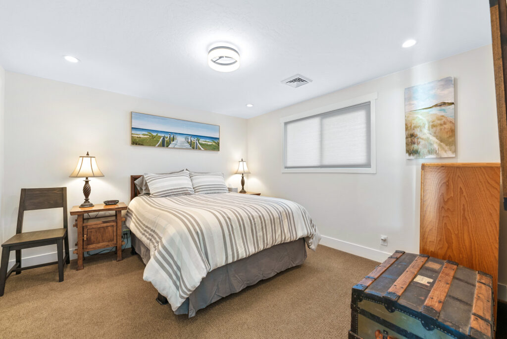 Bedroom in Whale Watcher Beach House - a Brookings Oregon Vacation Rental