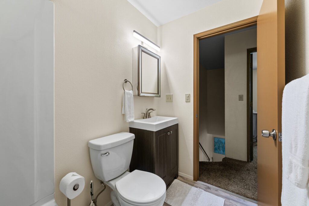 Bathroom at Coastal Cozy Townhome - A Brookings Oregon Vacation Home