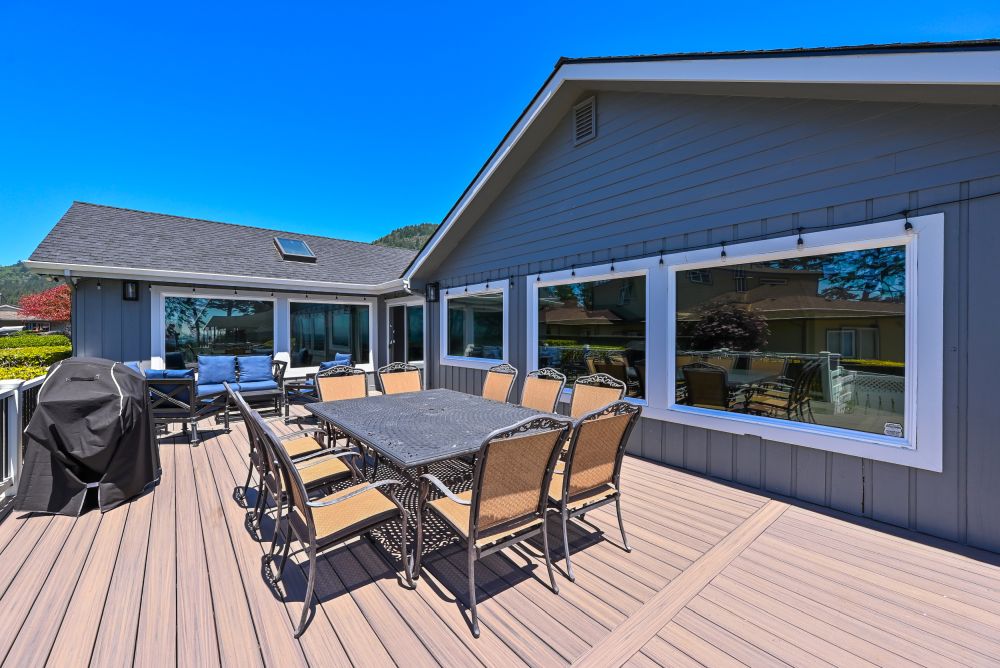 A photo of one of the decks at Paradise Found