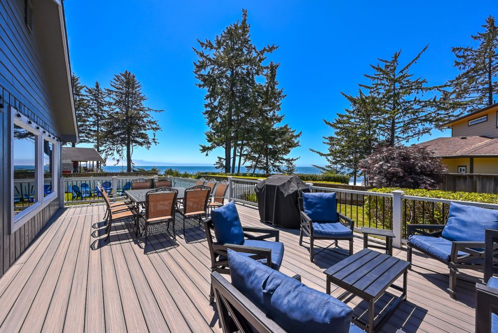 A photo of one of the decks at Paradise Found