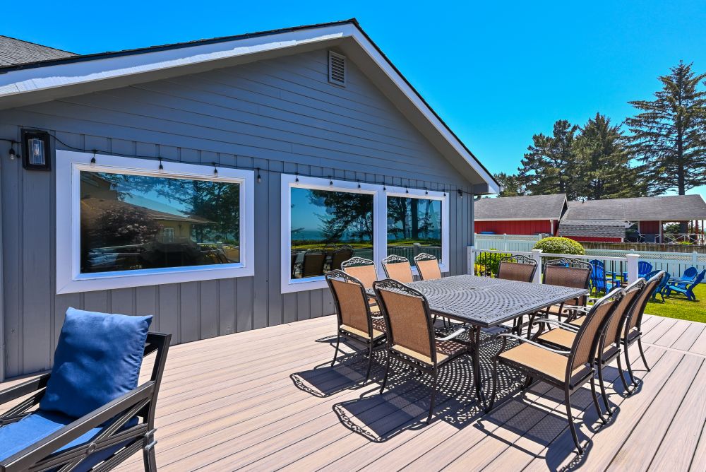 A photo of one of the decks at Paradise Found