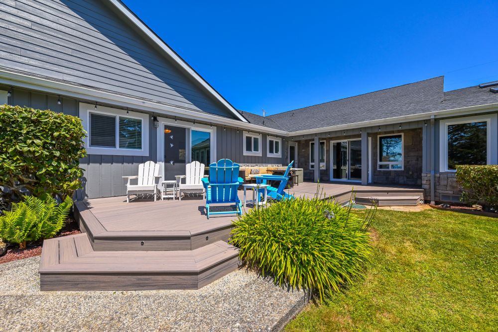 A photo of one of the decks at Paradise Found