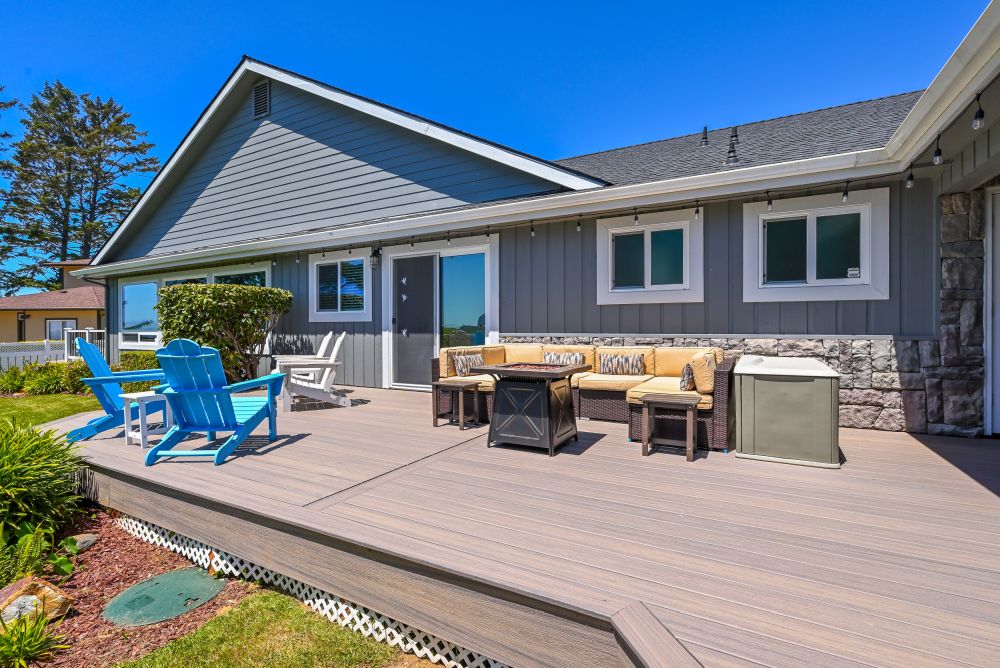 A photo of one of the decks at Paradise Found