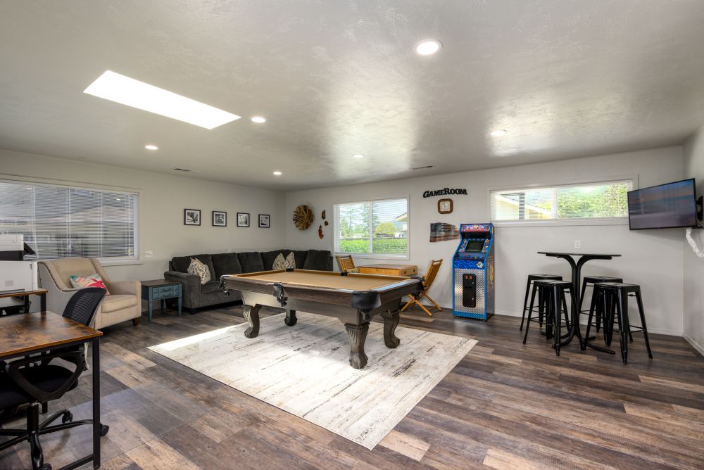 Photo of Game Room and access to the rest of the home - all with ocean views