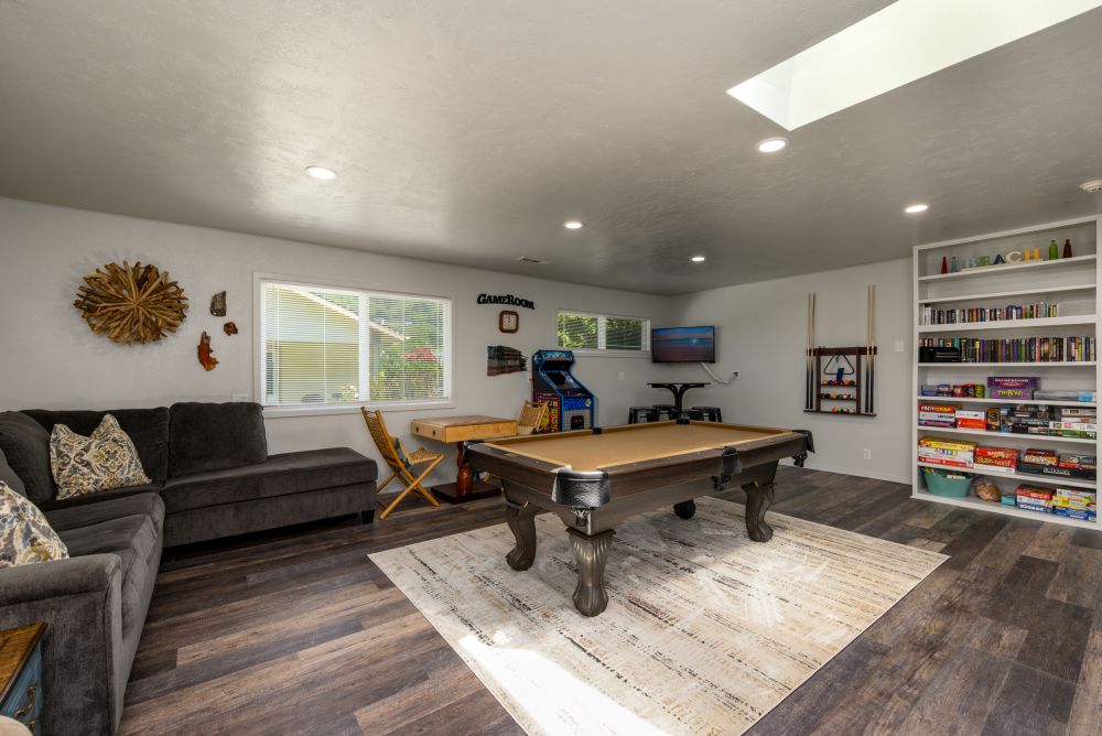 Photo of Game Room and access to the rest of the home - all with ocean views