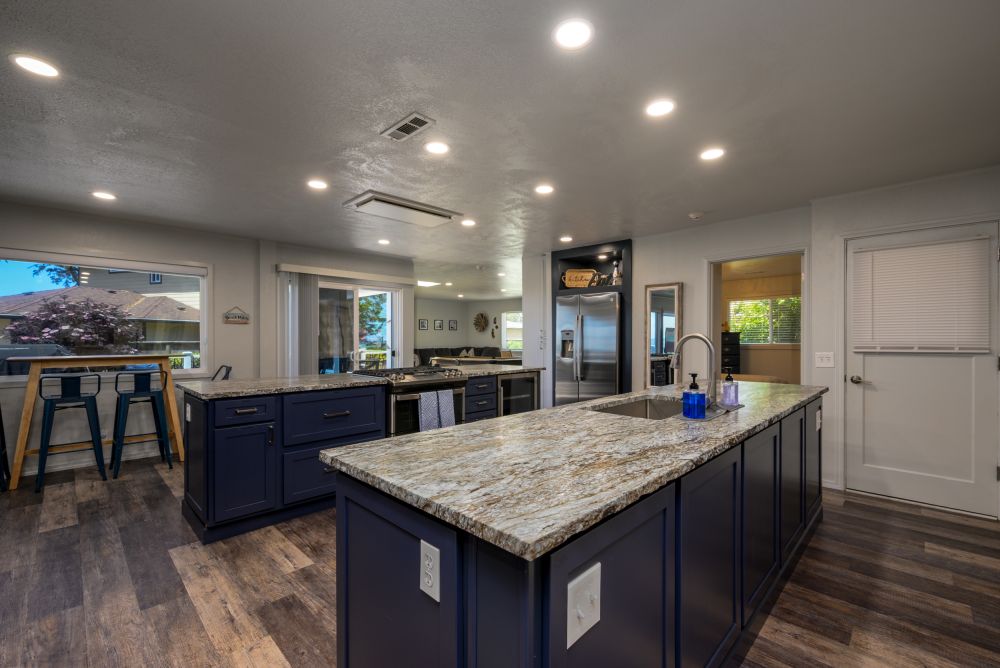 Photo of recently remodeled kitchen at Paradise Found