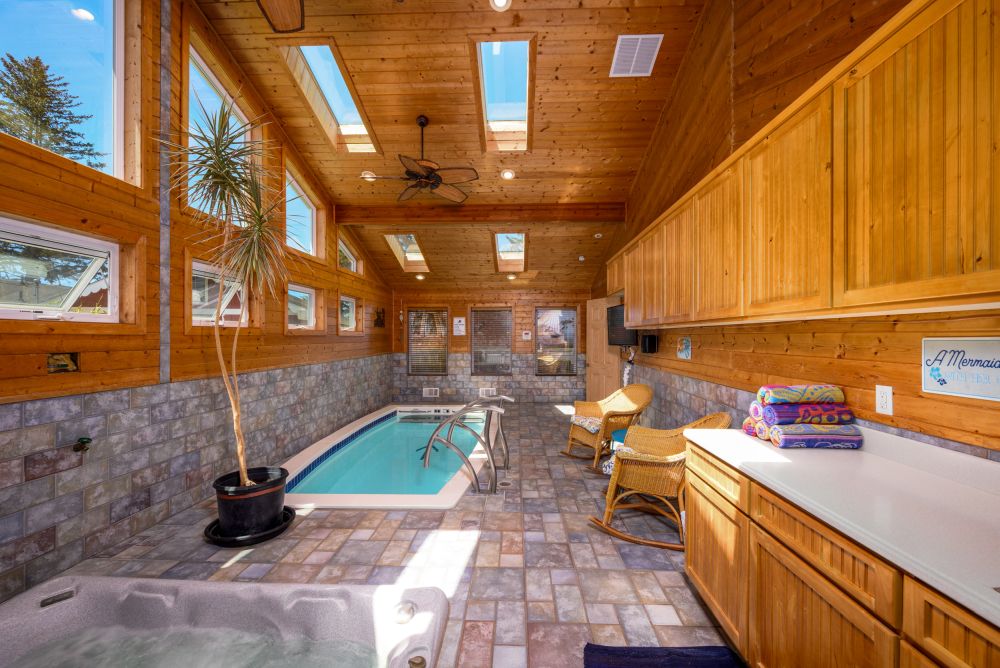 Photo of Heated Lap Pool and Hot Tub at Paradise Found