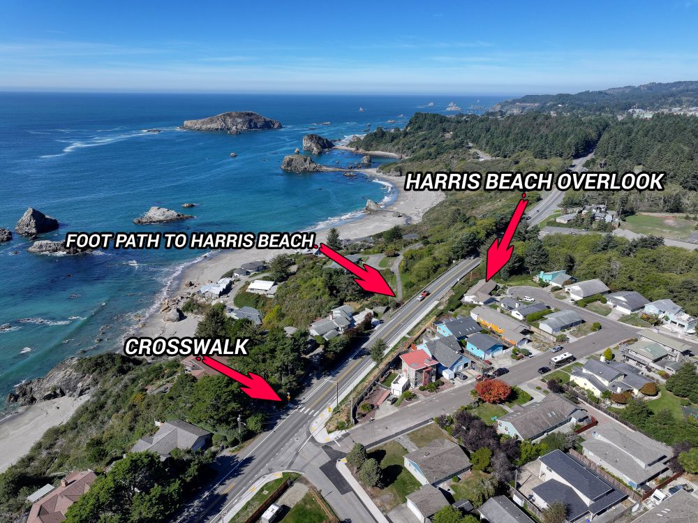 Newly completed crosswalk across Highway 101 makes beach access a breeze1