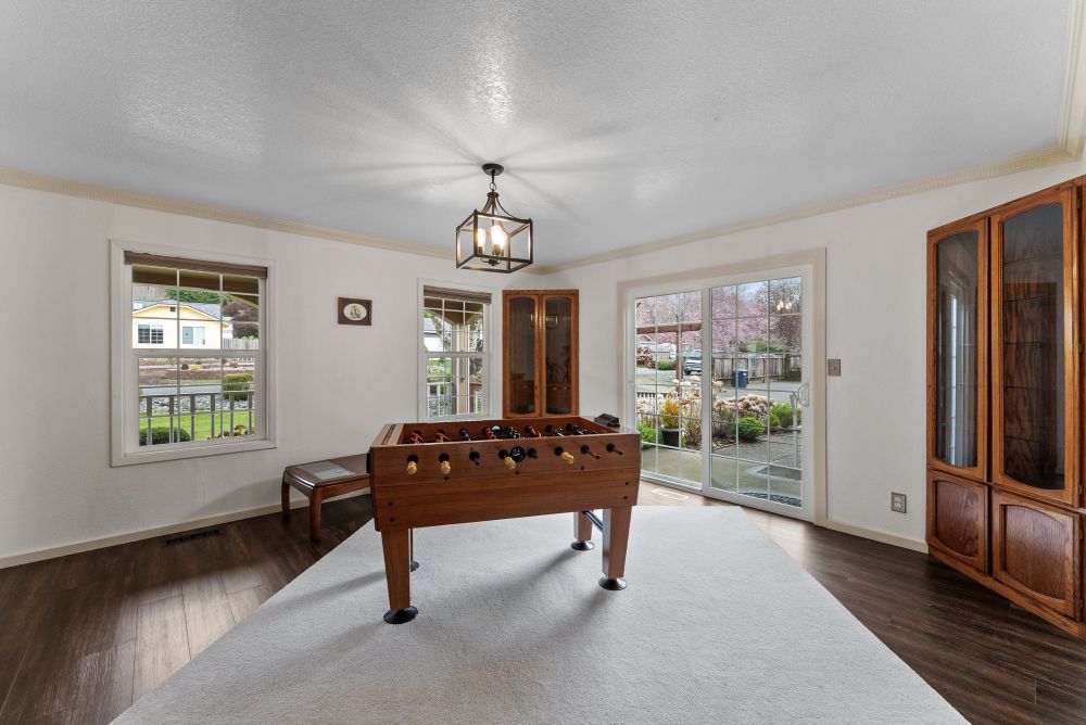 Winchuck River Homestead Game Room with Foos Ball