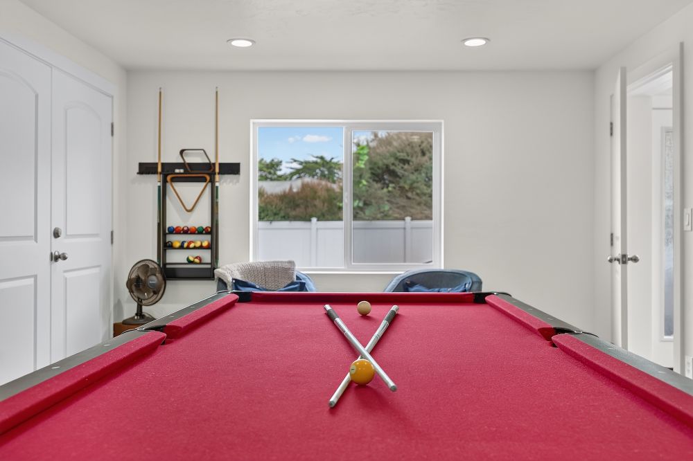 Game room at Day Dreamin', A Brookings Vacation Rental Home