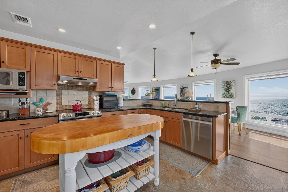 Kitchen at Day Dreamin', A Brookings Vacation Rental Home